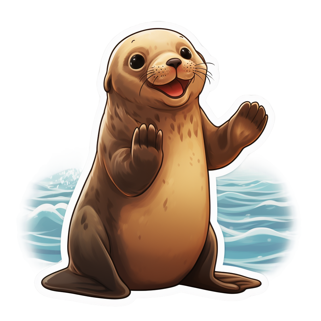Clapping Seal Delight: Adorable Seal Applause GIFs and Stickers