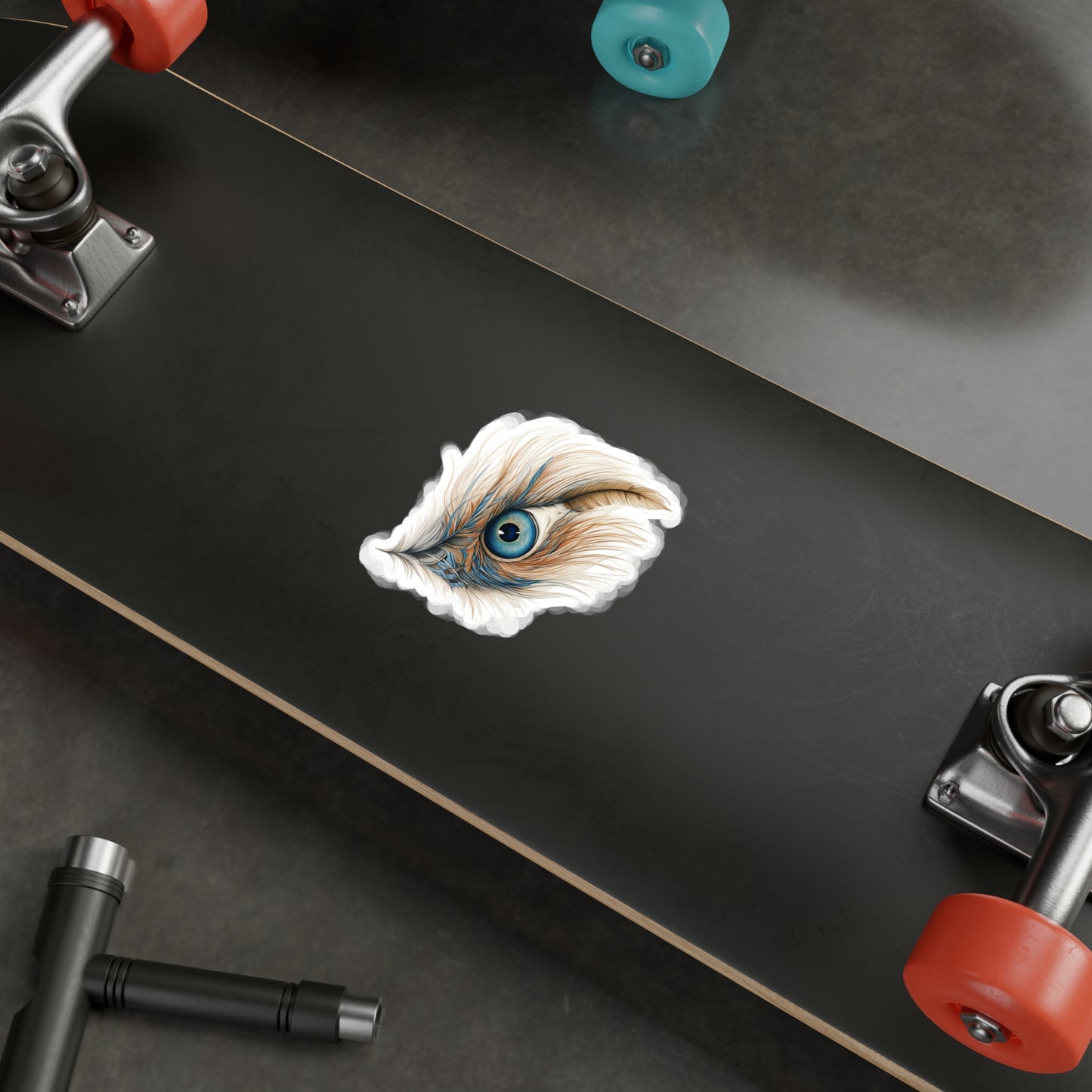 Feline Feather Frenzy - Sticker