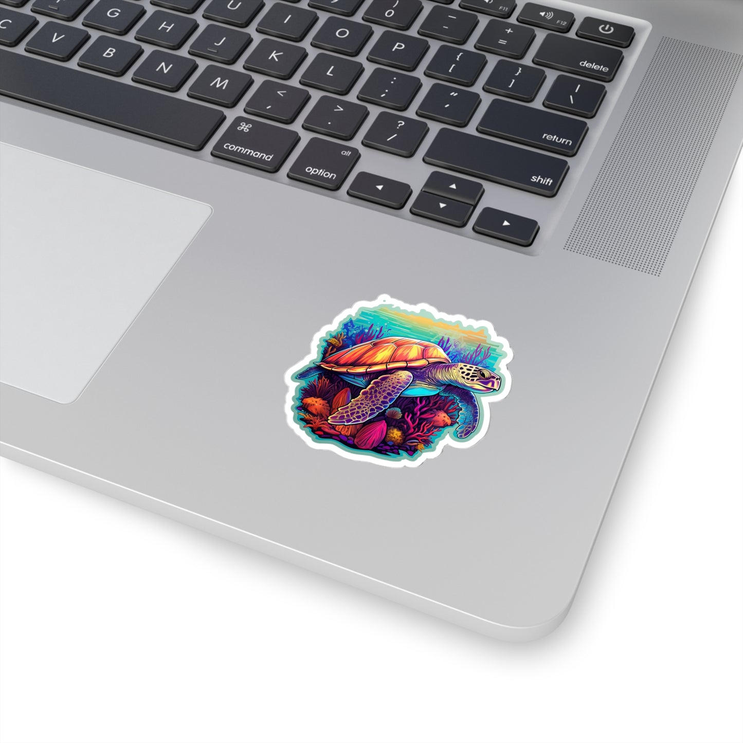 Hawksbill Haven: Coral Reef Anime Sticker