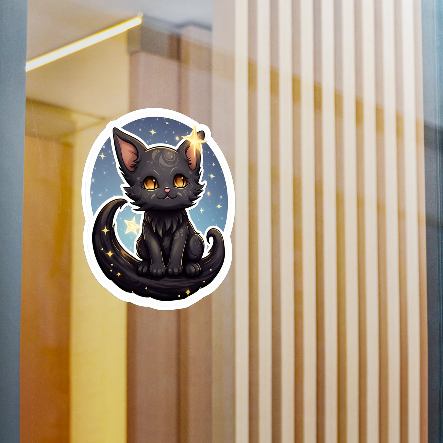 Majestic Lunar Kitty Sticker