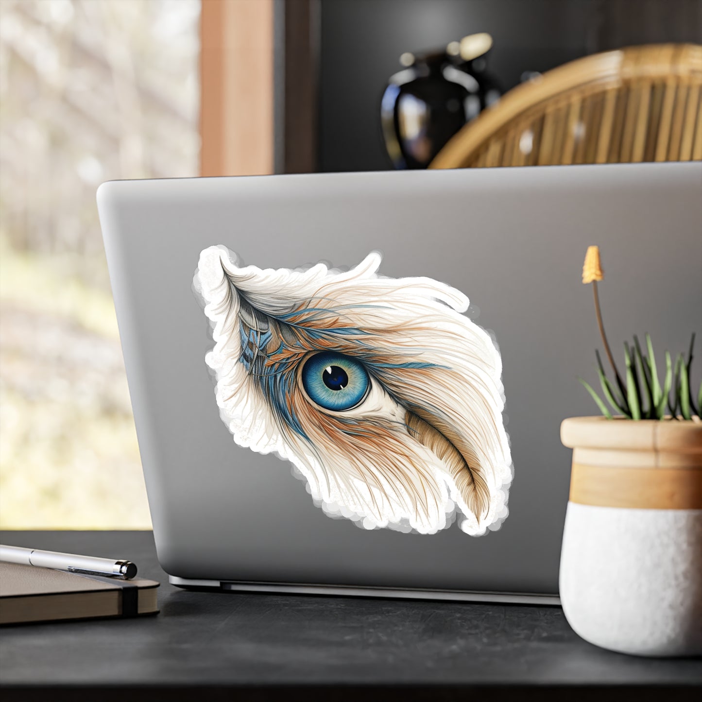 Feline Feather Frenzy - Sticker
