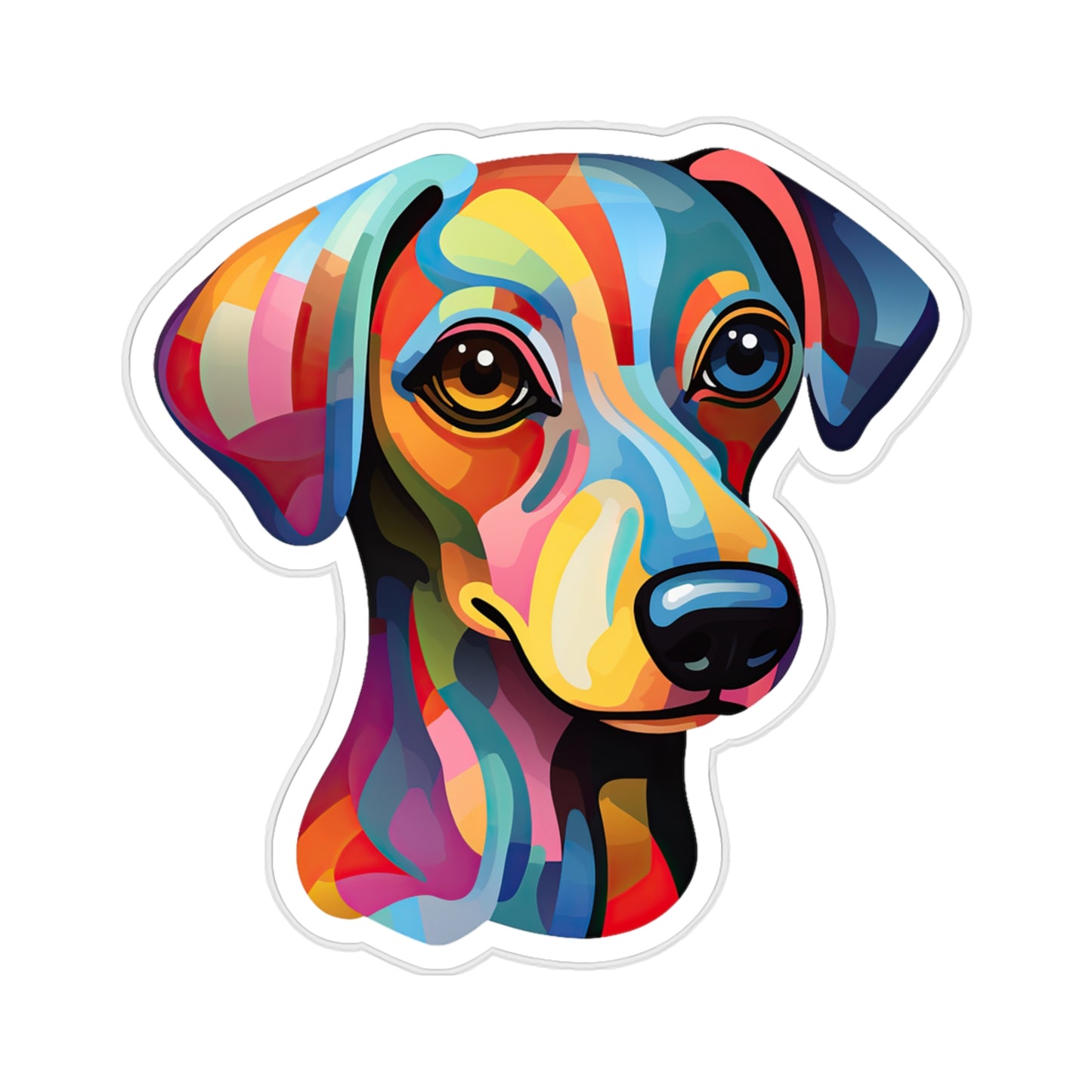 Pawsitively Adorable Pup Sticker