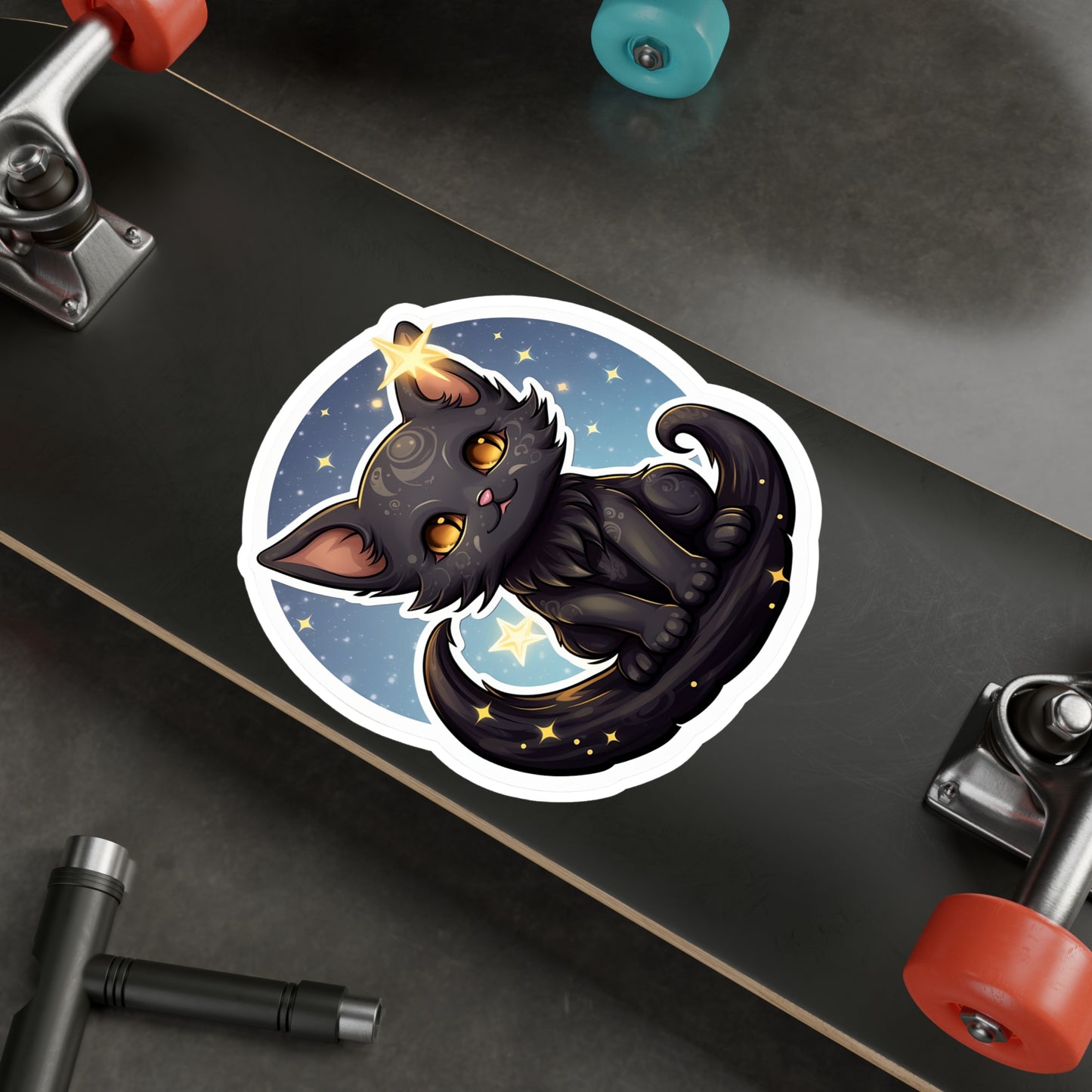 Majestic Lunar Kitty Sticker