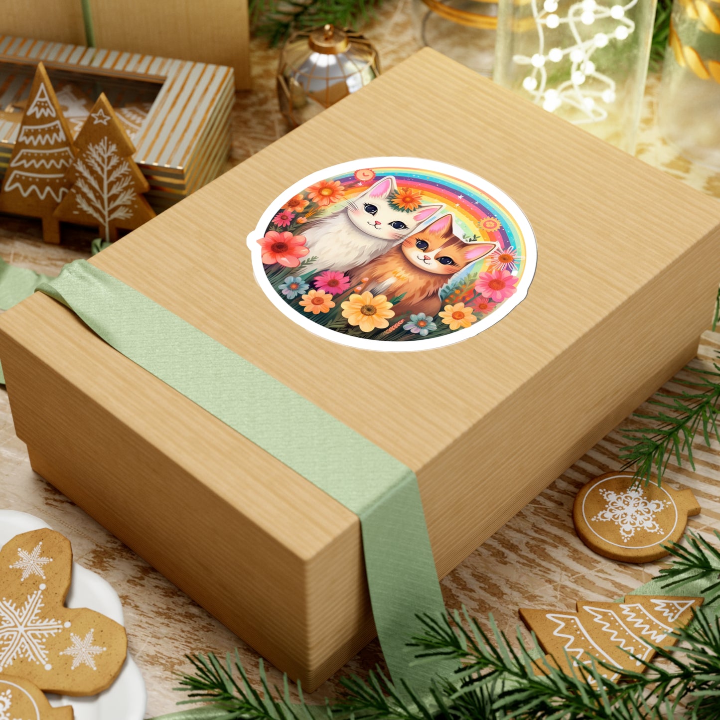 Magical Caticorns in Playful Bliss Sticker