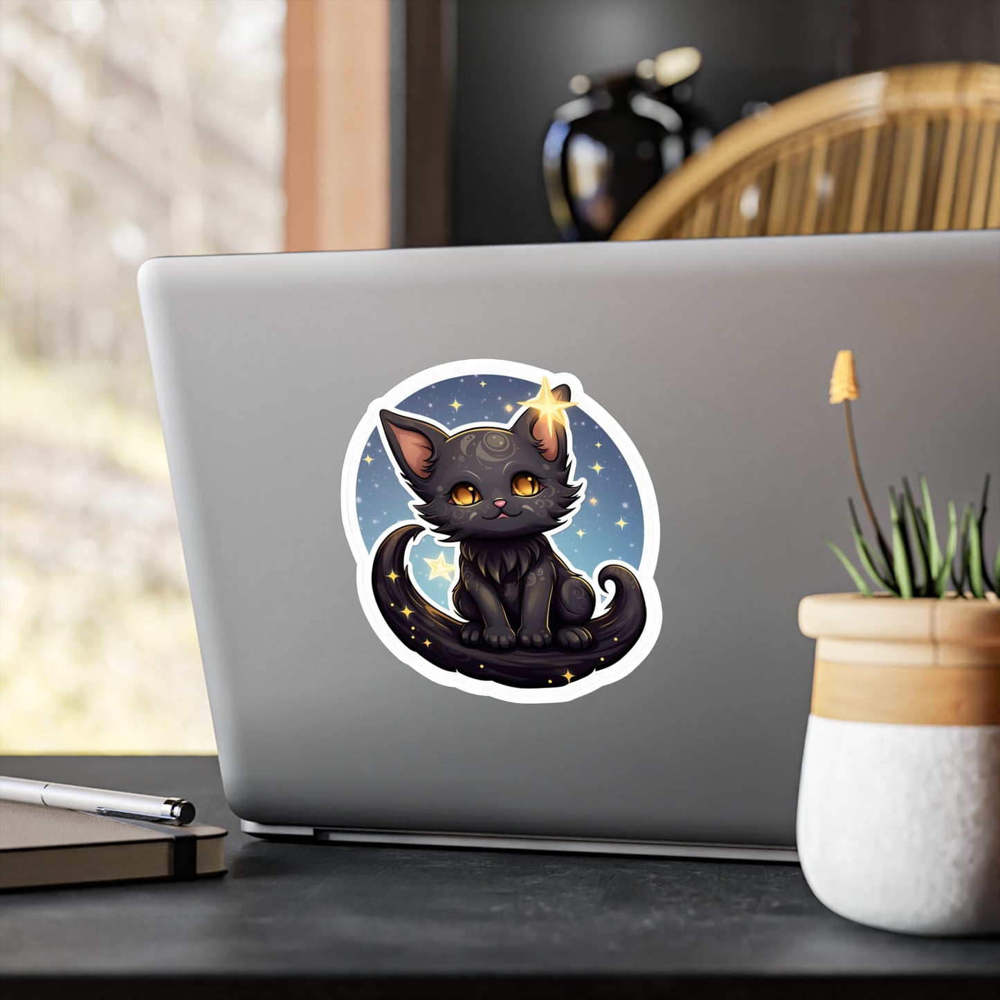 Majestic Lunar Kitty Sticker