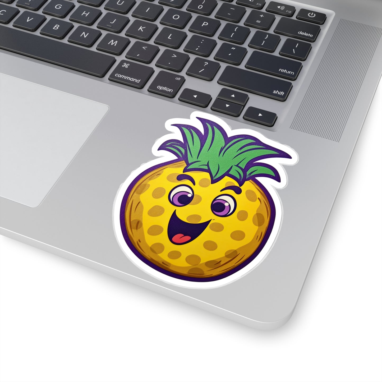 Retro Pineapple Pop: Funky Sticker