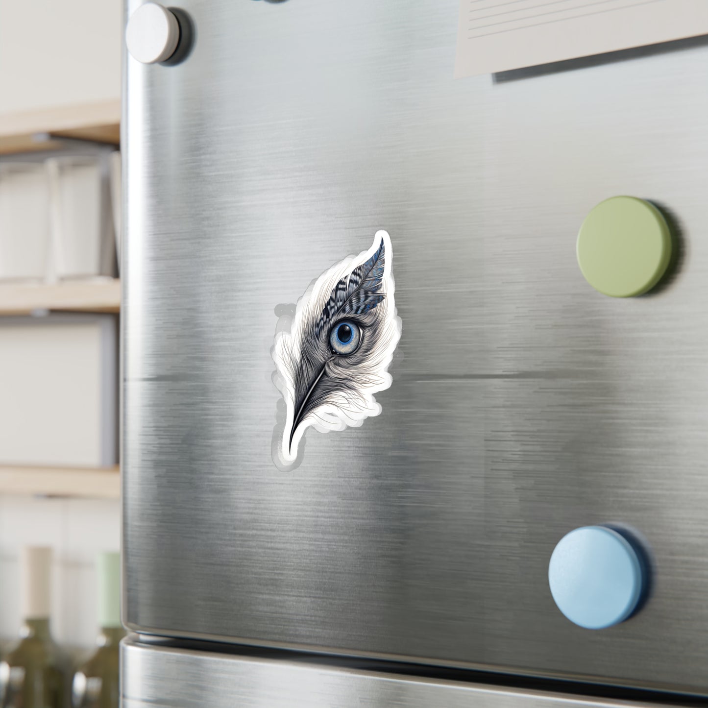 Feline Feathers: Meow-gnificent Sticker