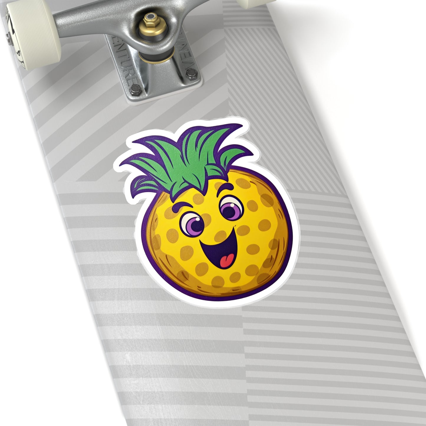 Retro Pineapple Pop: Funky Sticker