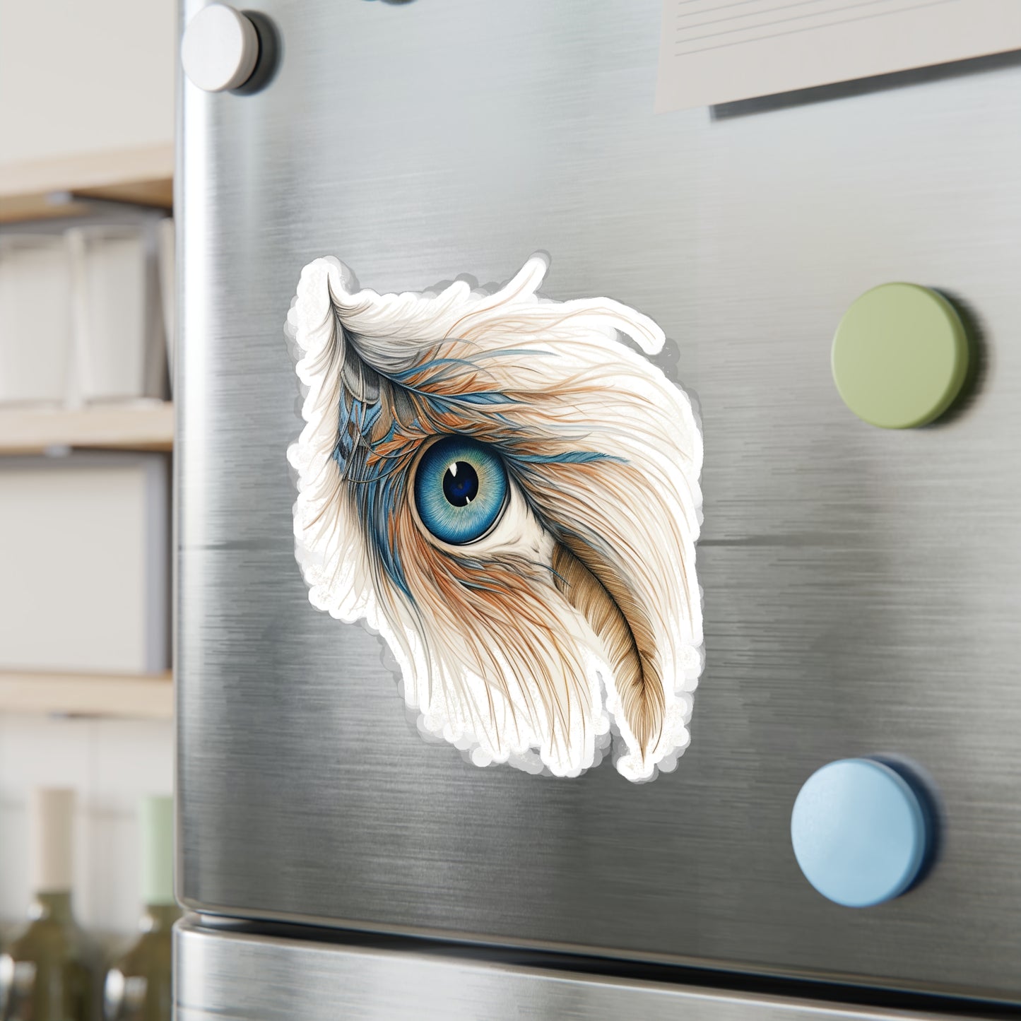 Feline Feather Frenzy - Sticker