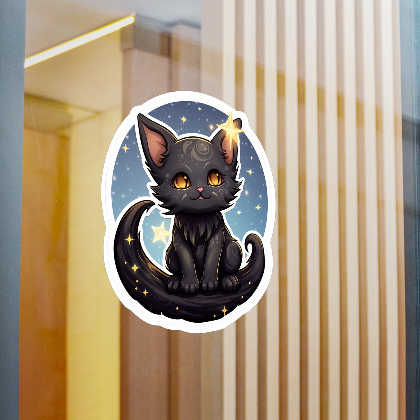 Majestic Lunar Kitty Sticker