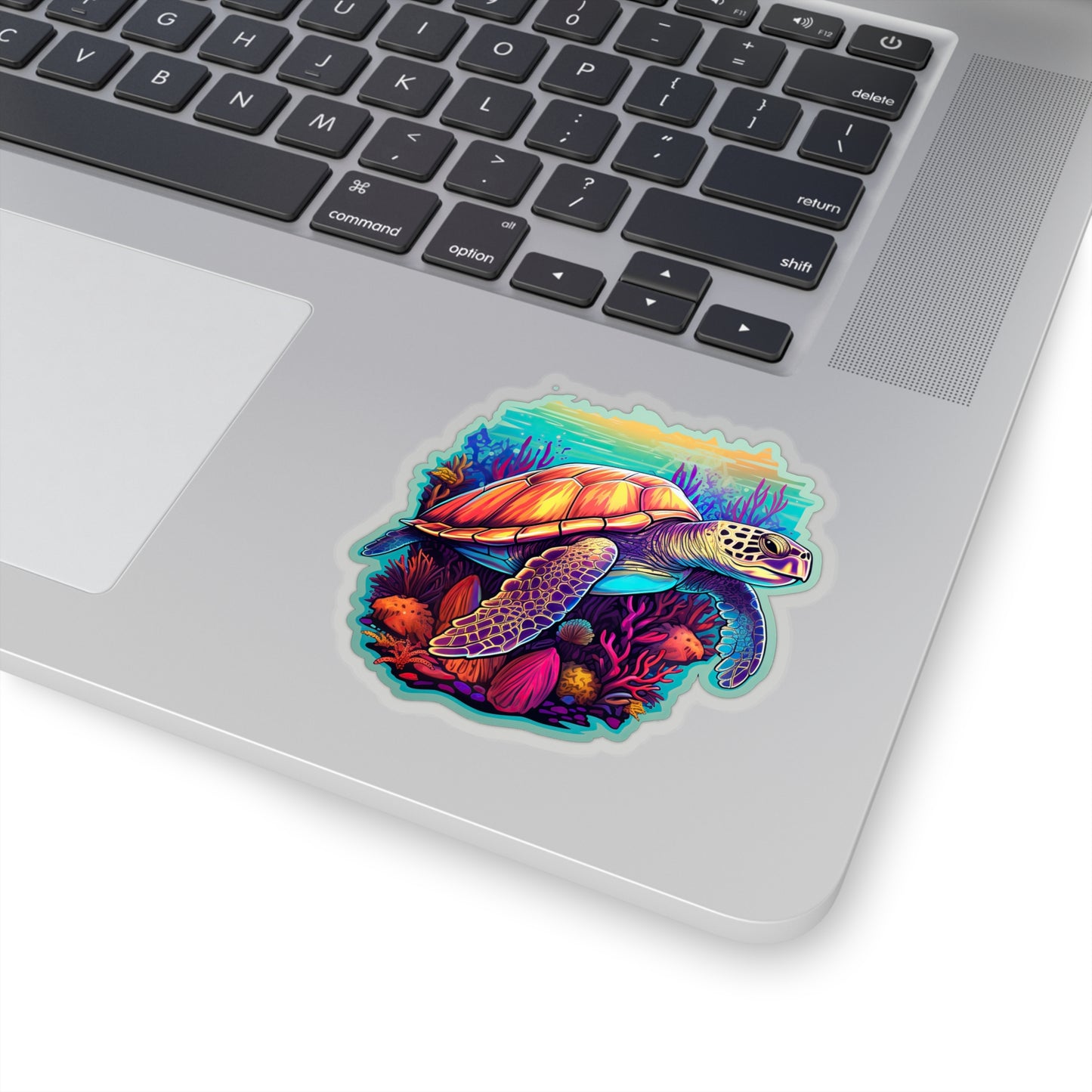 Hawksbill Haven: Coral Reef Anime Sticker