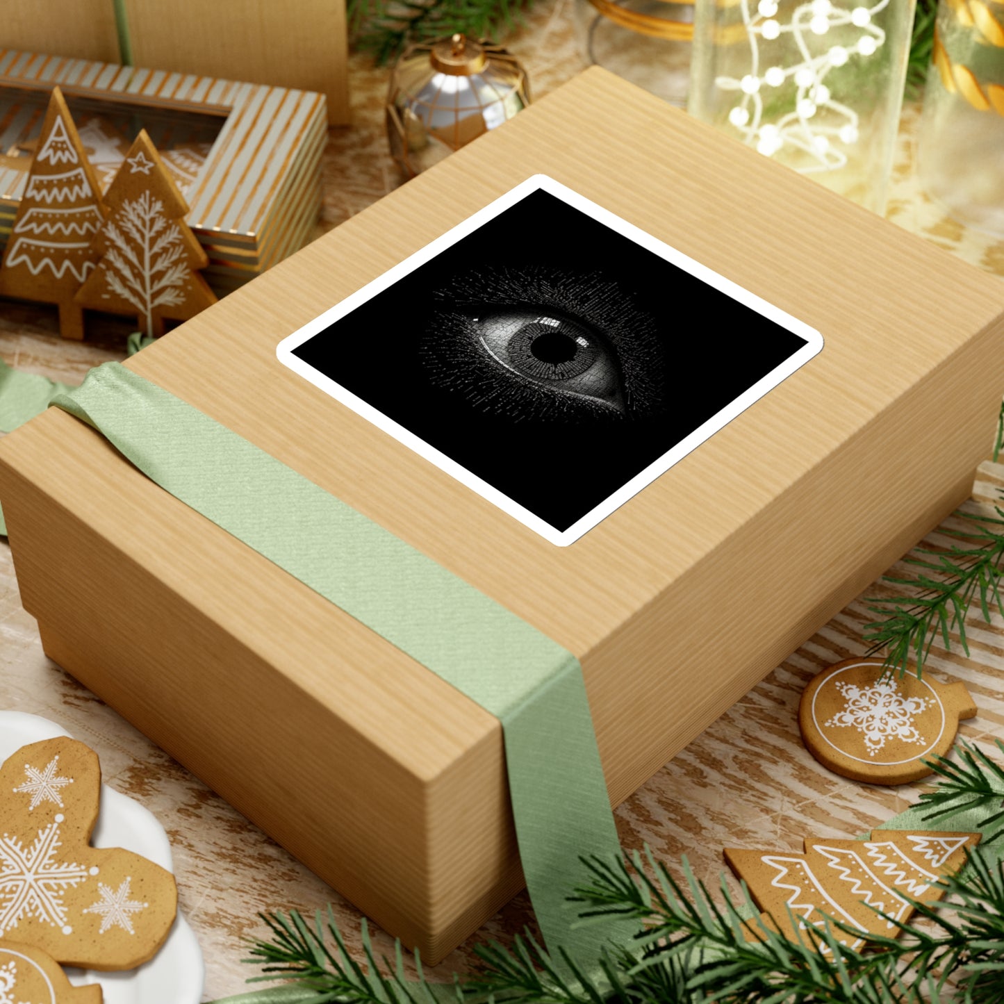 Mystic Noir: Sleek Eye Black Sticker