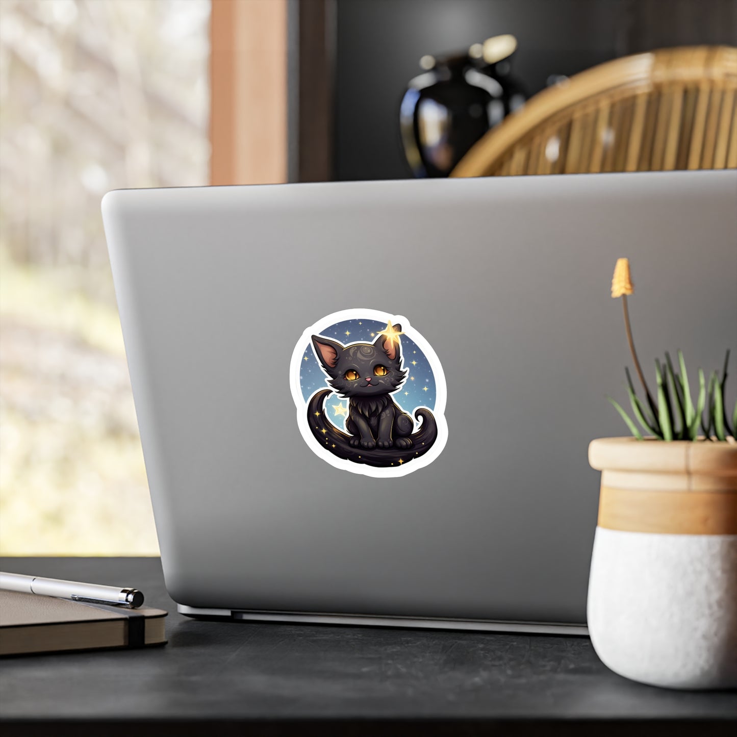 Majestic Lunar Kitty Sticker