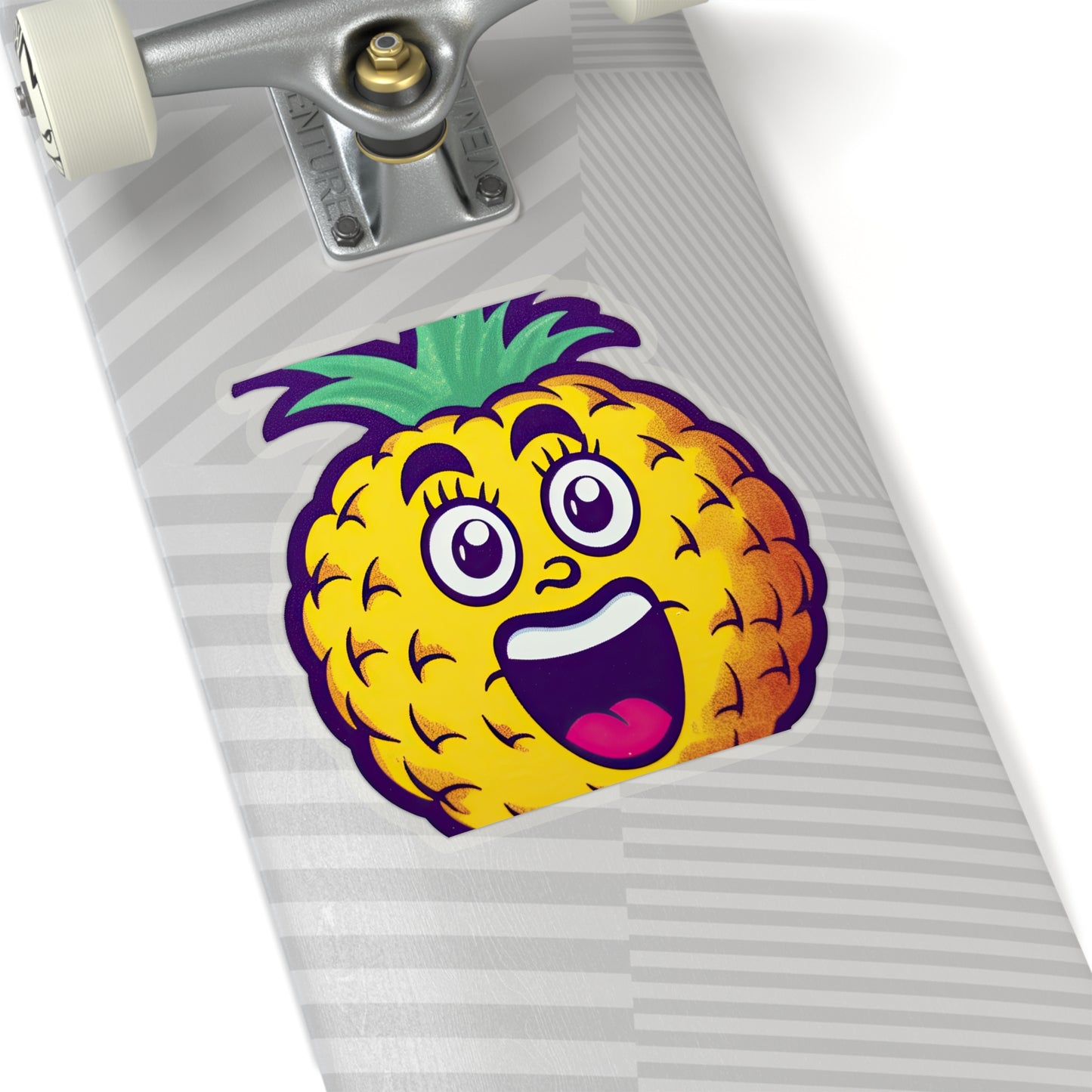 Pineapple Paradise: Vintage Pop Art Cartoon Sticker