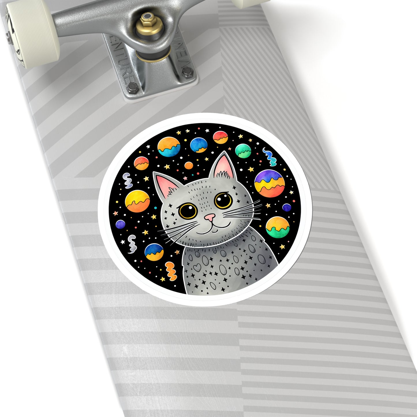Lunar Kitty's Cosmic Adventure Sticker