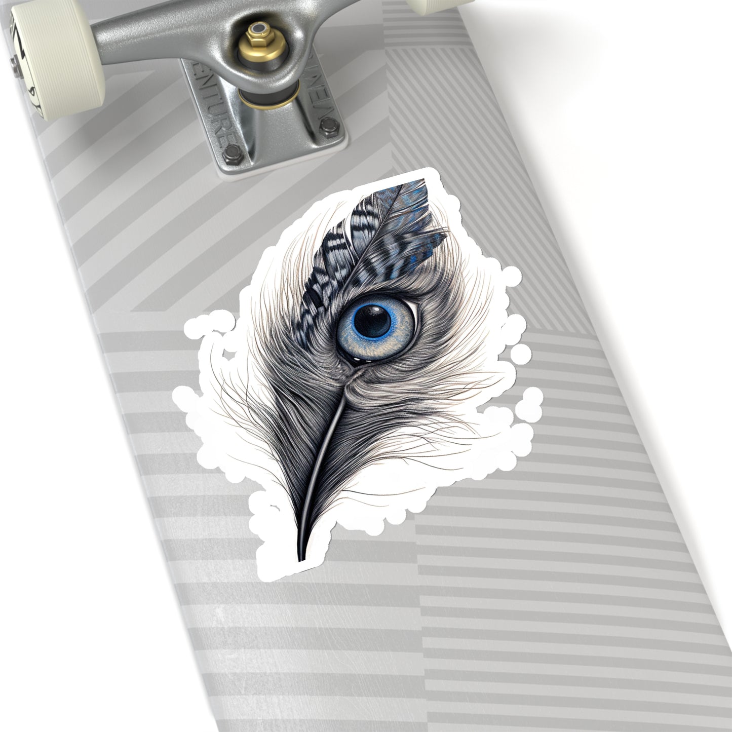 Feline Feathers: Meow-gnificent Sticker