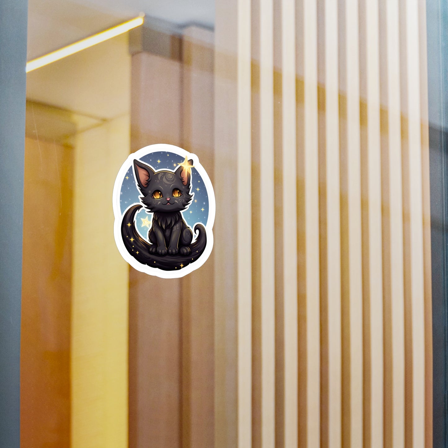 Majestic Lunar Kitty Sticker