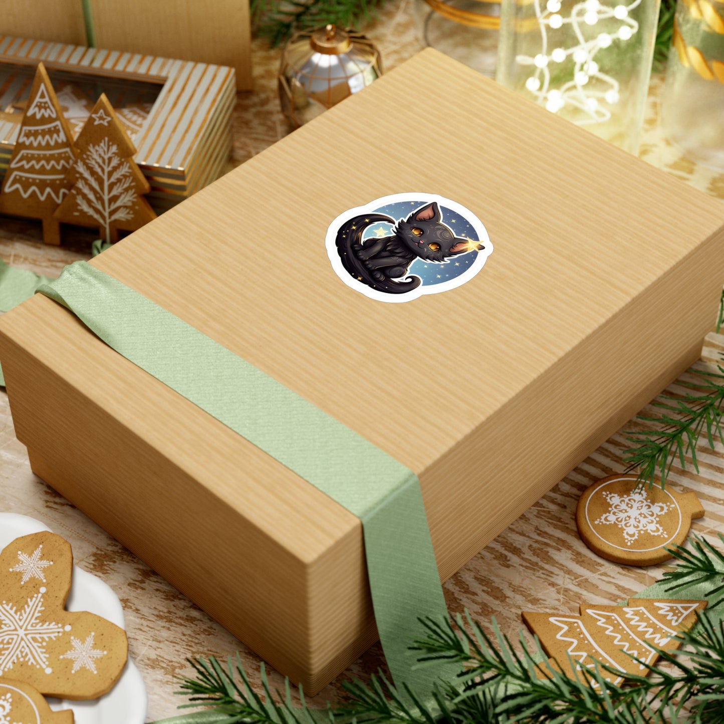 Majestic Lunar Kitty Sticker
