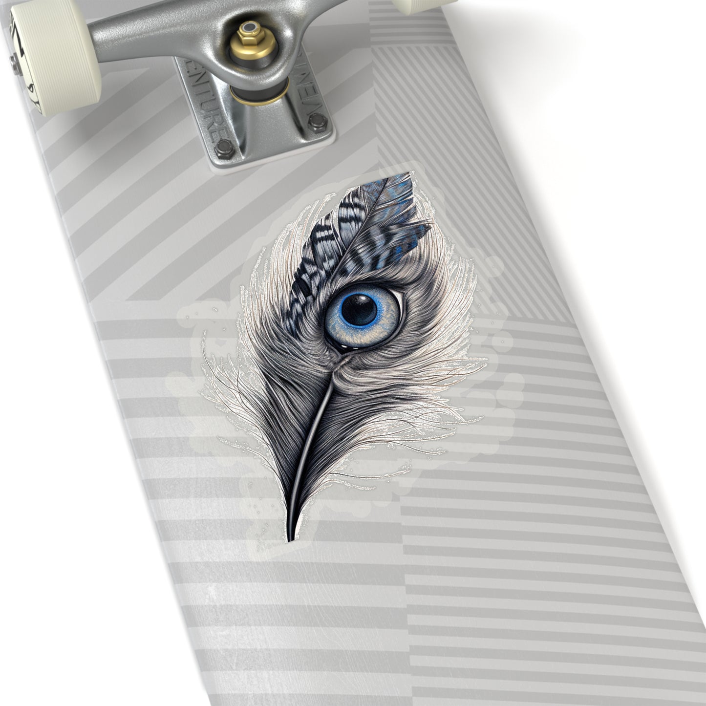 Feline Feathers: Meow-gnificent Sticker