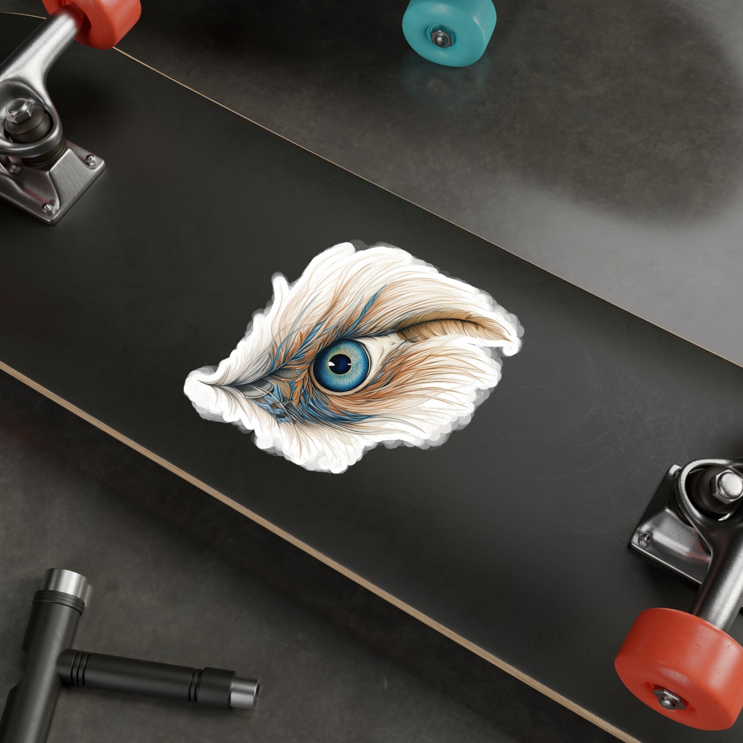 Feline Feather Frenzy - Sticker