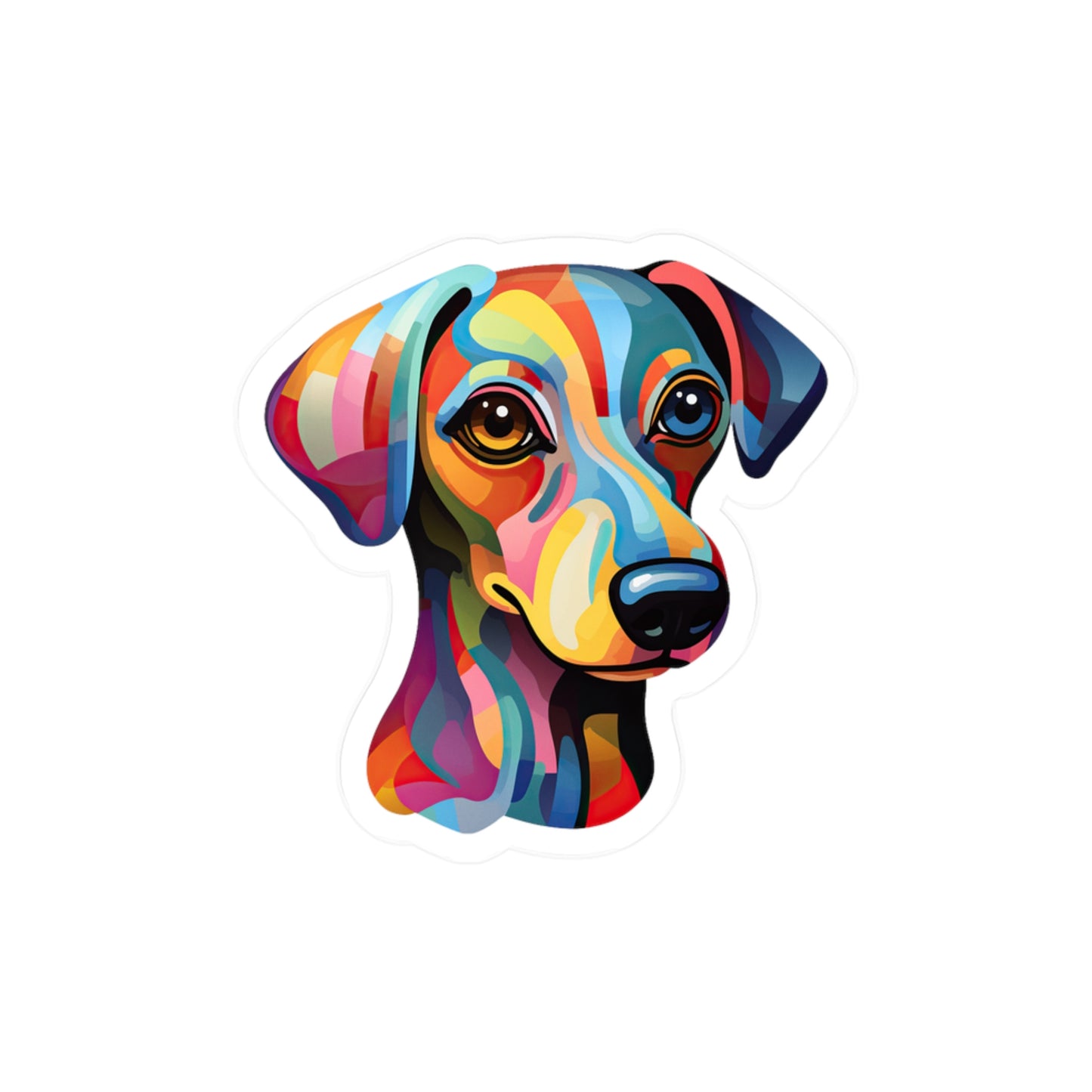 Pawsitively Adorable Pup Sticker
