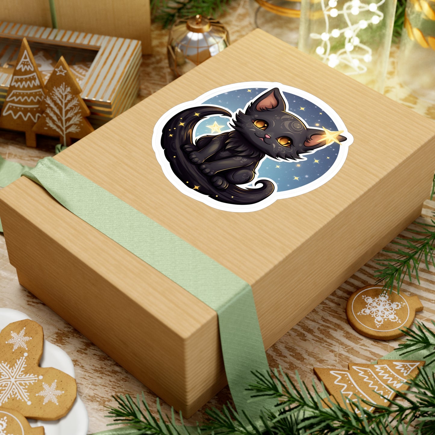 Majestic Lunar Kitty Sticker