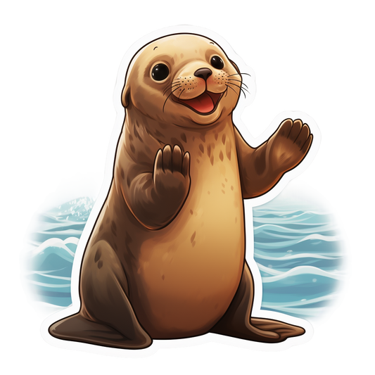 Clapping Seal Delight: Adorable Seal Applause GIFs and Stickers