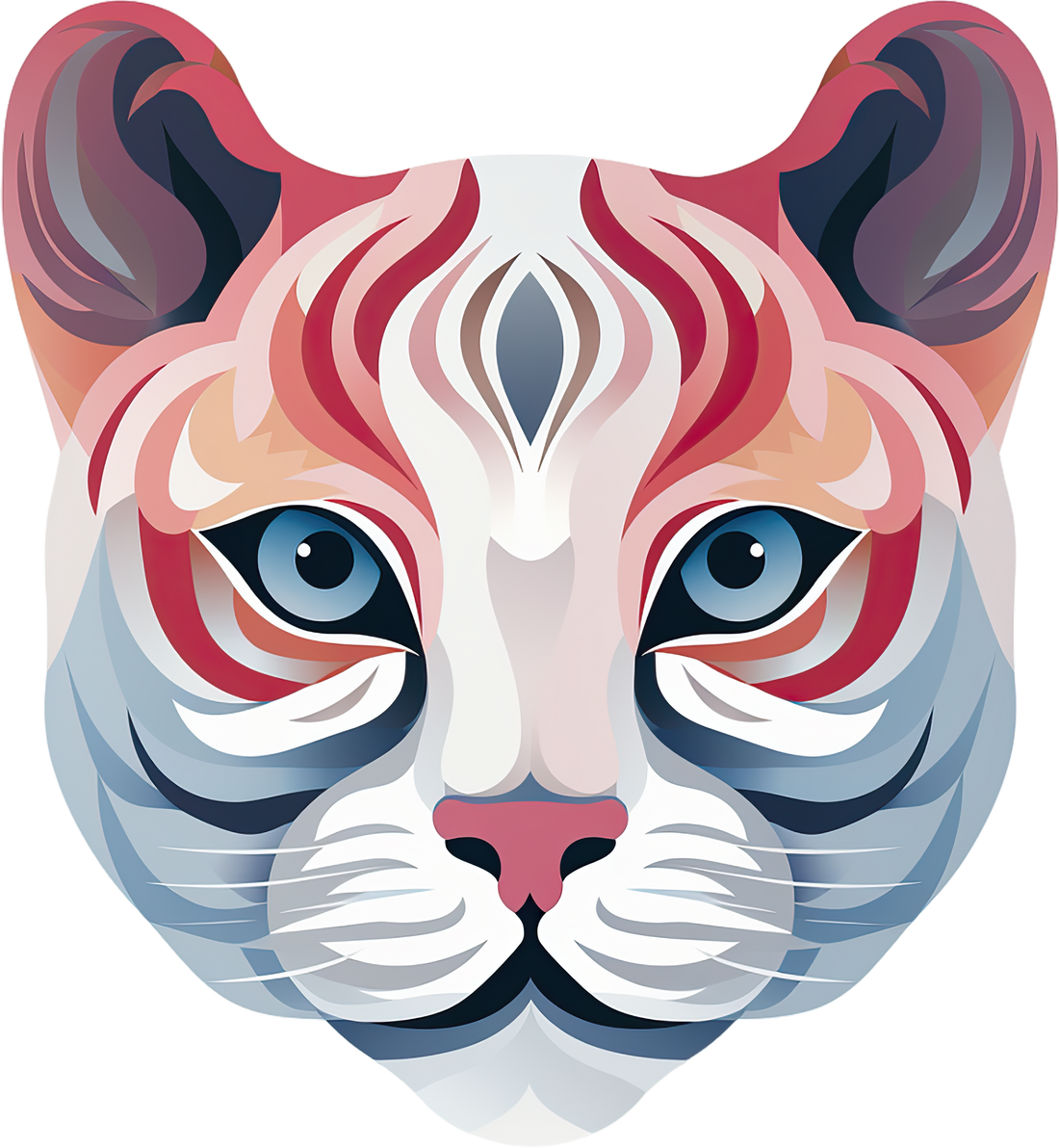 Expressive Cat Face Stickers: Add Whiskered Charm to Your Messages