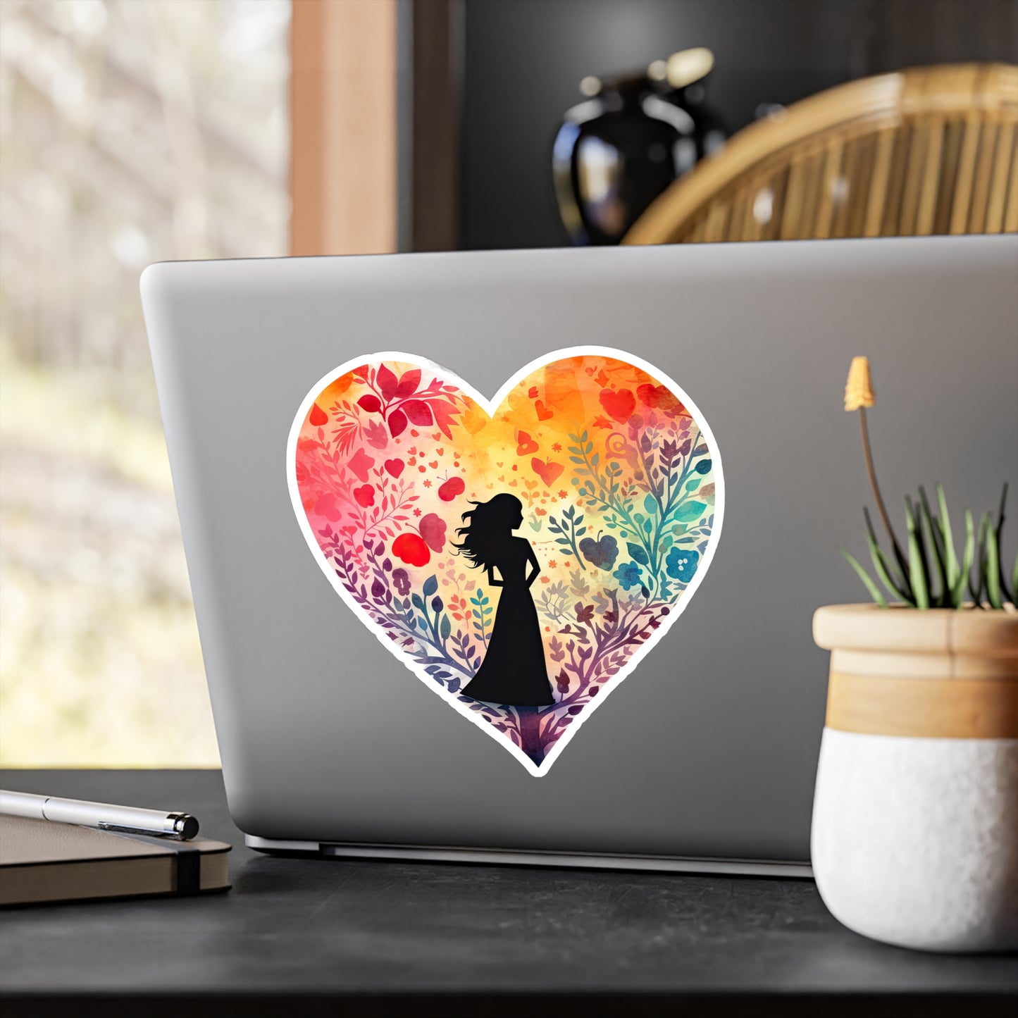 Watercolor Heart Sticker