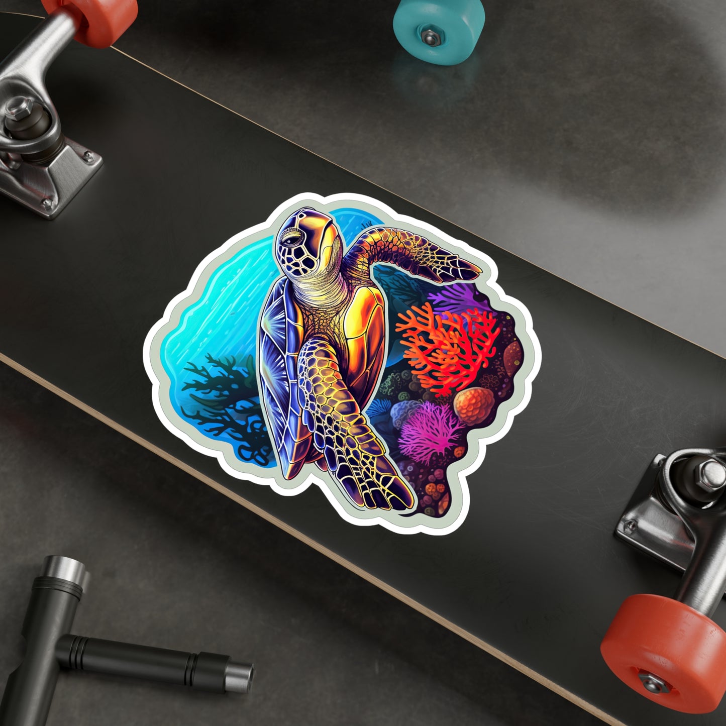 Reef Rhapsody: Hawksbill Turtle Sticker