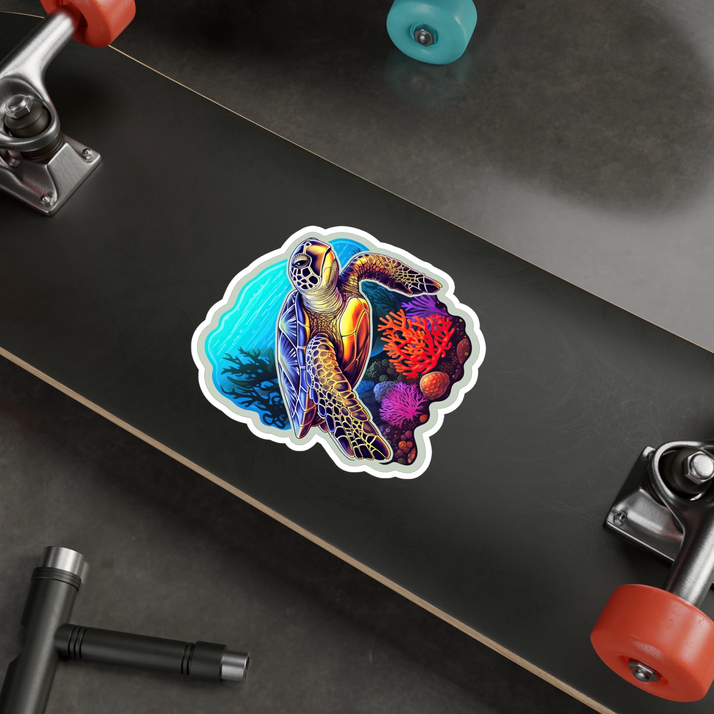 Reef Rhapsody: Hawksbill Turtle Sticker