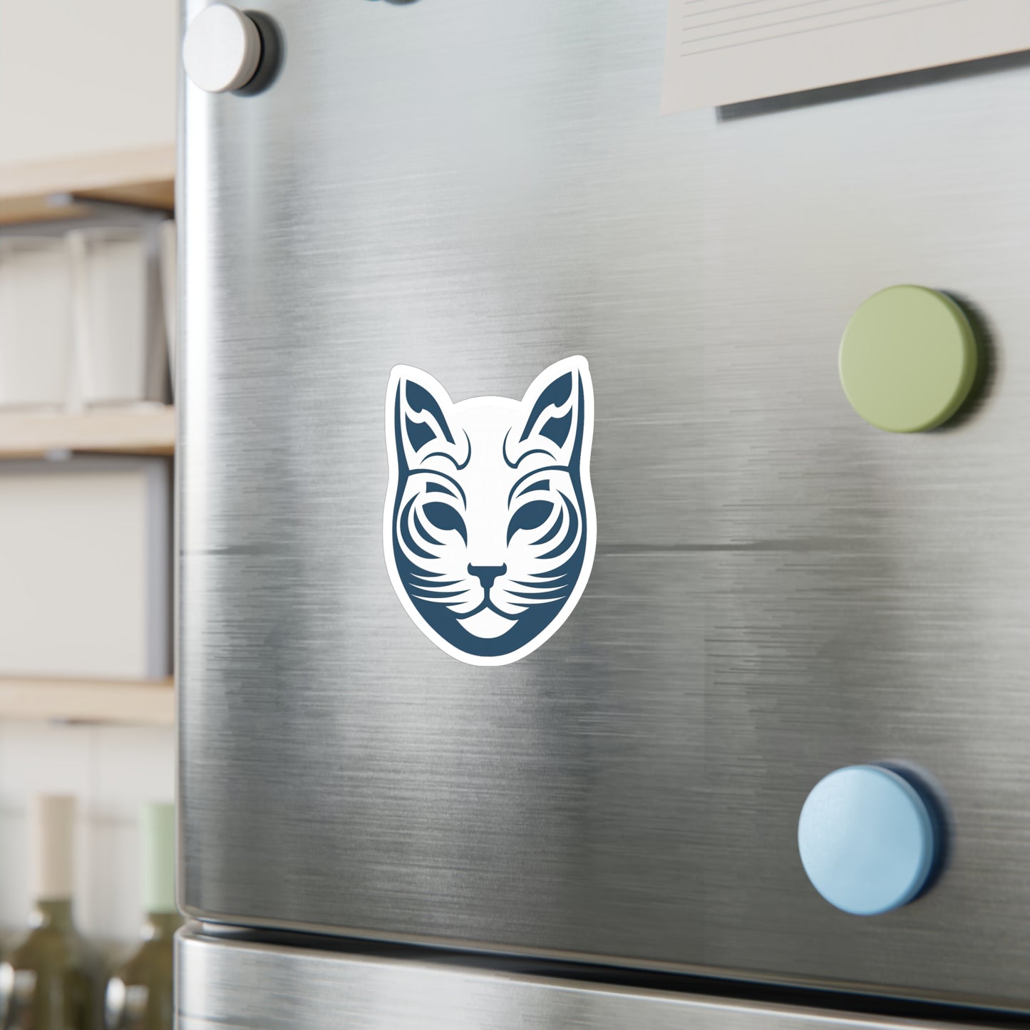 Purr-fectly Adorable Cat Face Sticker