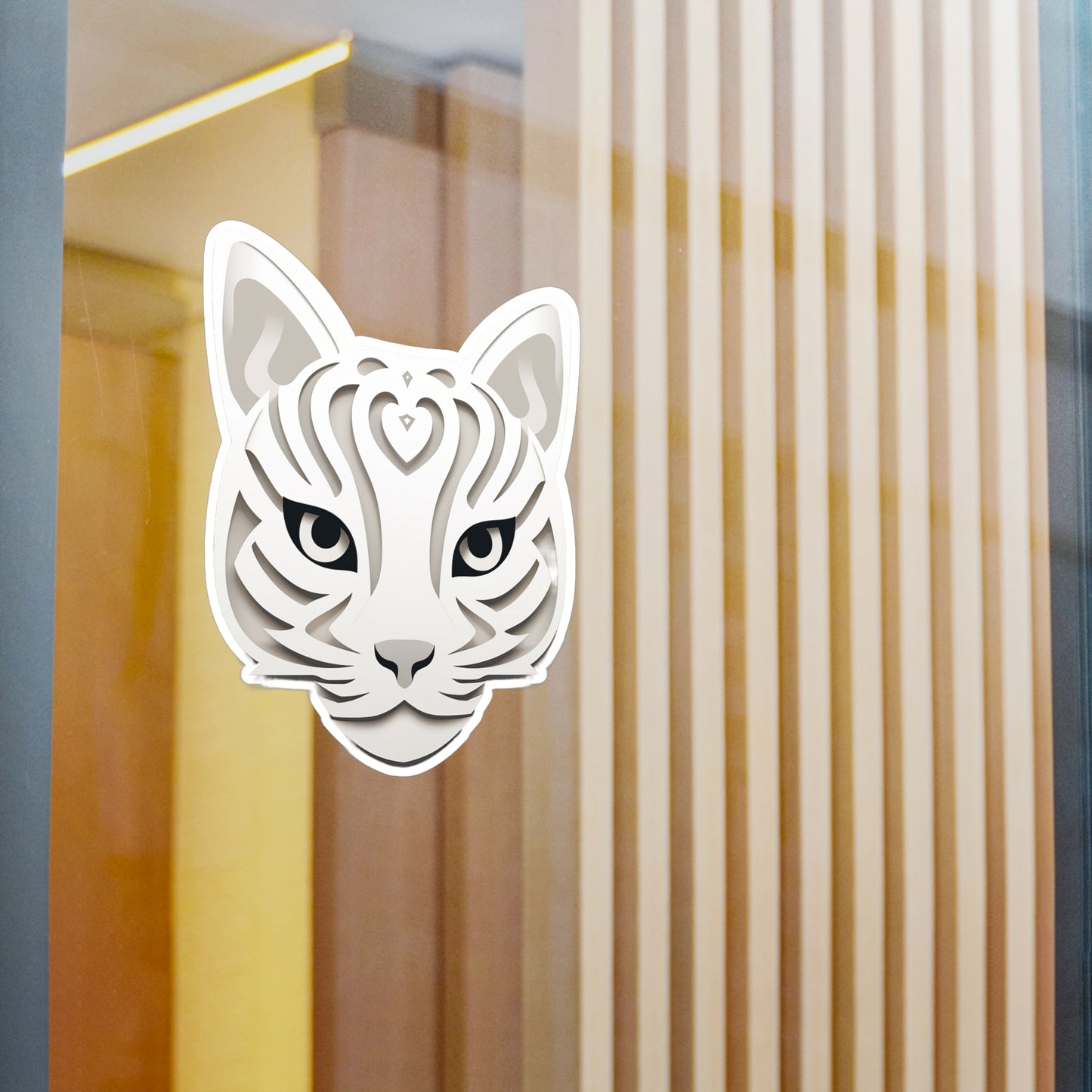 Purrfectly Adorable Cat Face Sticker