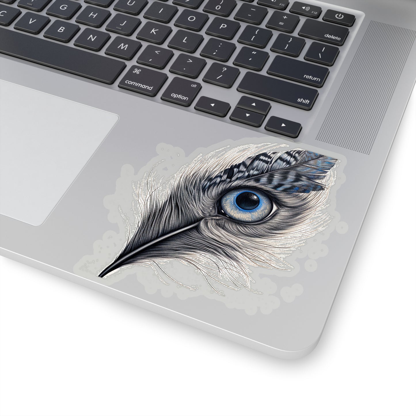 Feline Feathers: Meow-gnificent Sticker