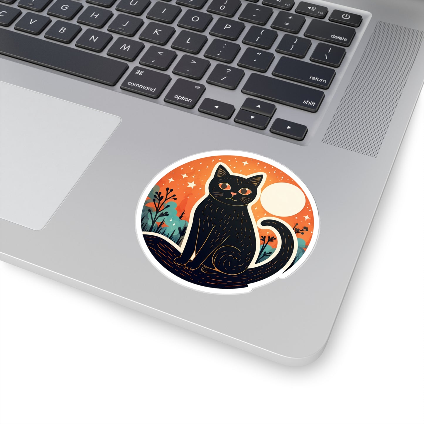 Moonlit Meow Sticker