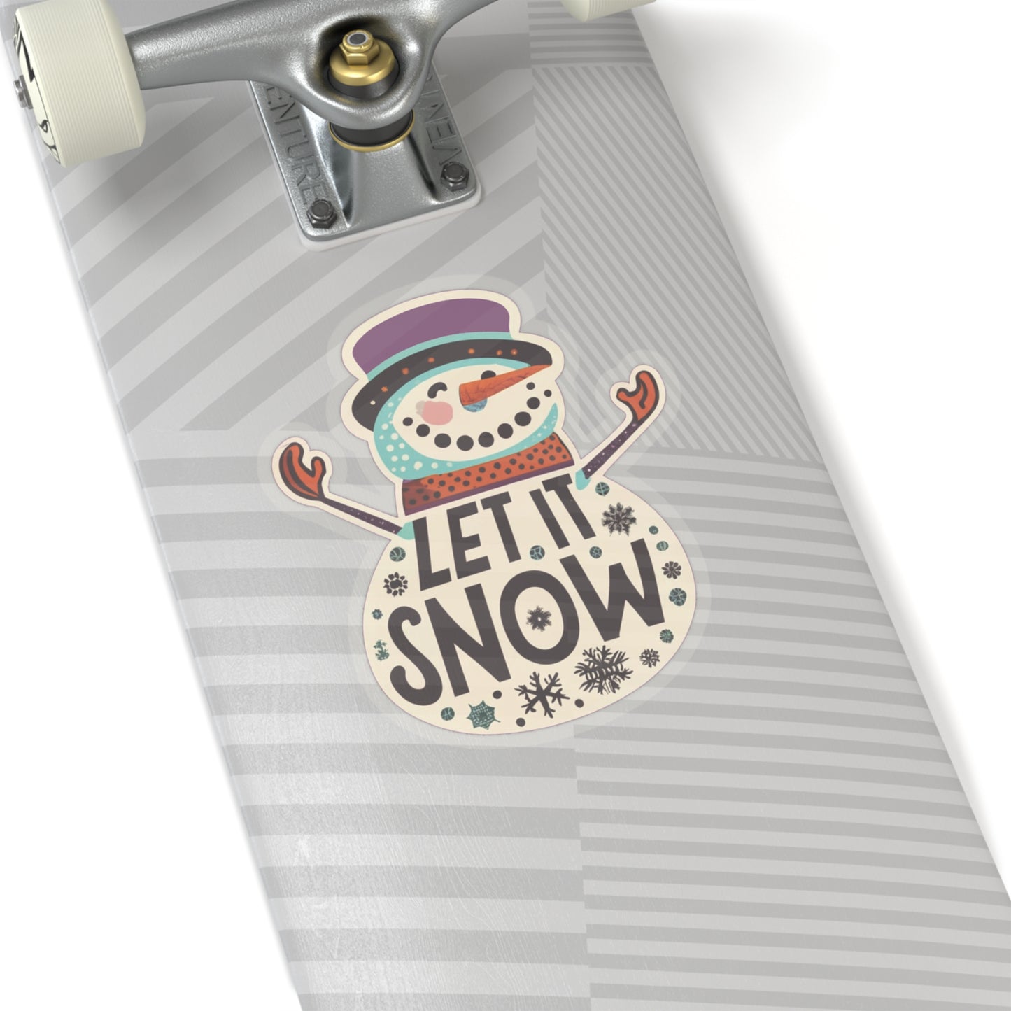 Colorful Cuteness: Snowman Sticker