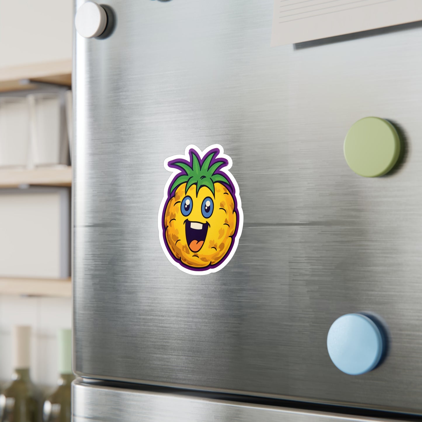 Pineapple Paradise: Vintage Pop Art Sticker