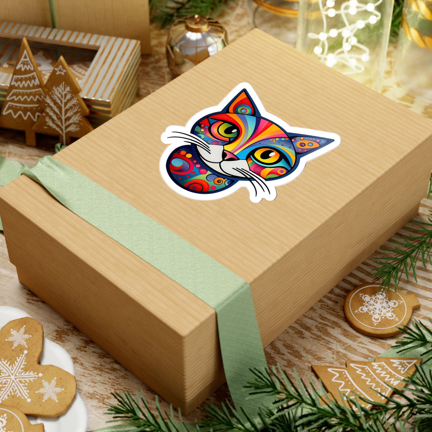 Purrfectly Adorable Cat Sticker