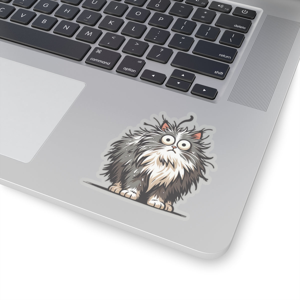 Frazzled Feline Finesse - Cat Sticker