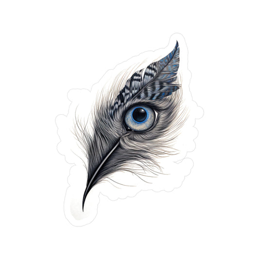 Feline Feathers: Meow-gnificent Sticker