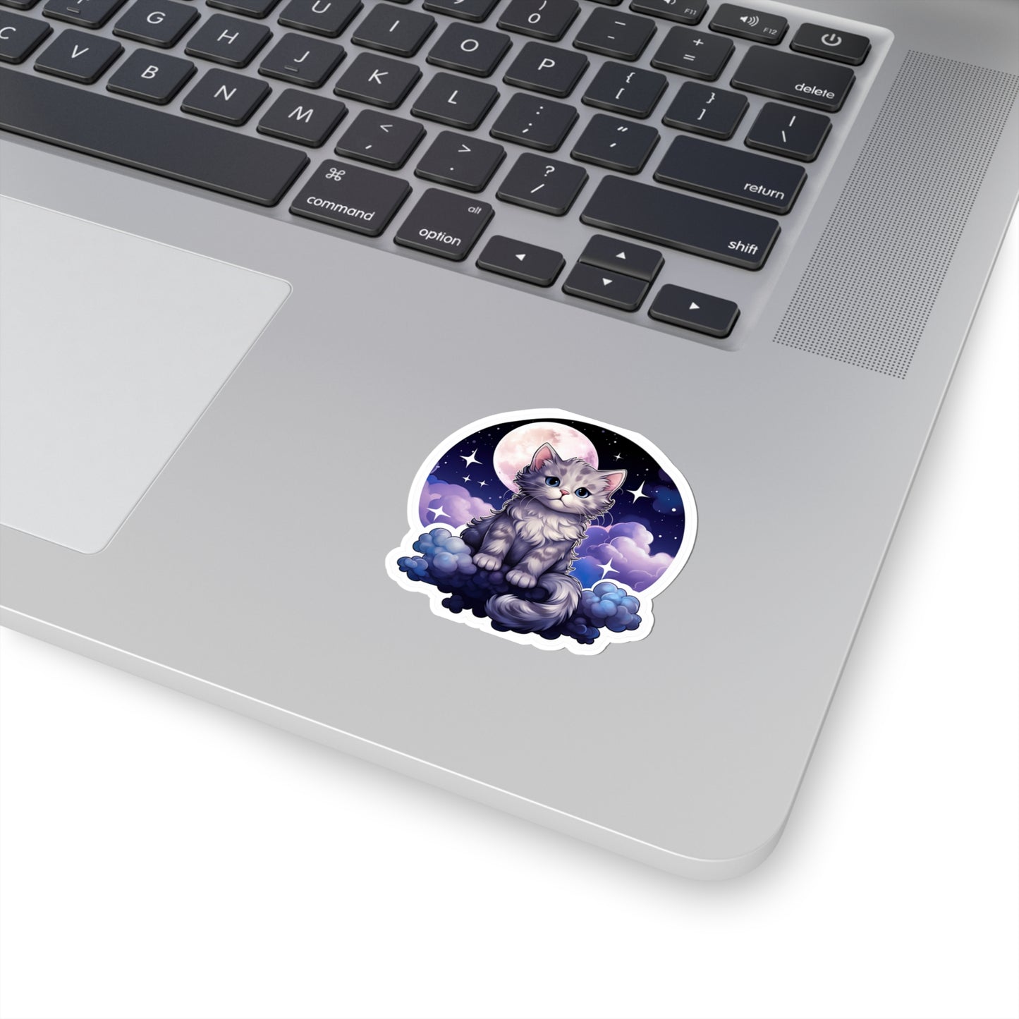 Whimsical Lunar Kitty Sticker