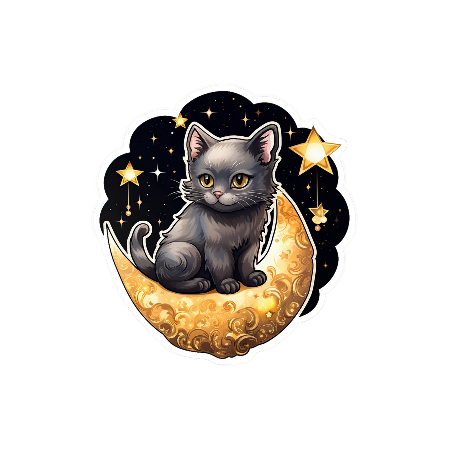 Lunar Kitty Serenade Sticker