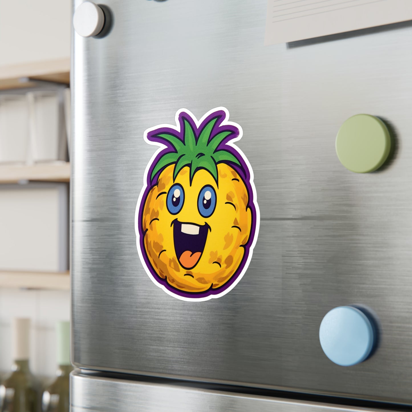 Pineapple Paradise: Vintage Pop Art Sticker