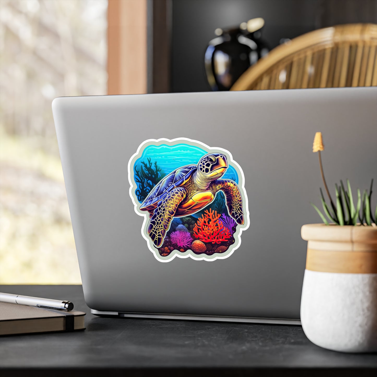 Reef Rhapsody: Hawksbill Turtle Sticker