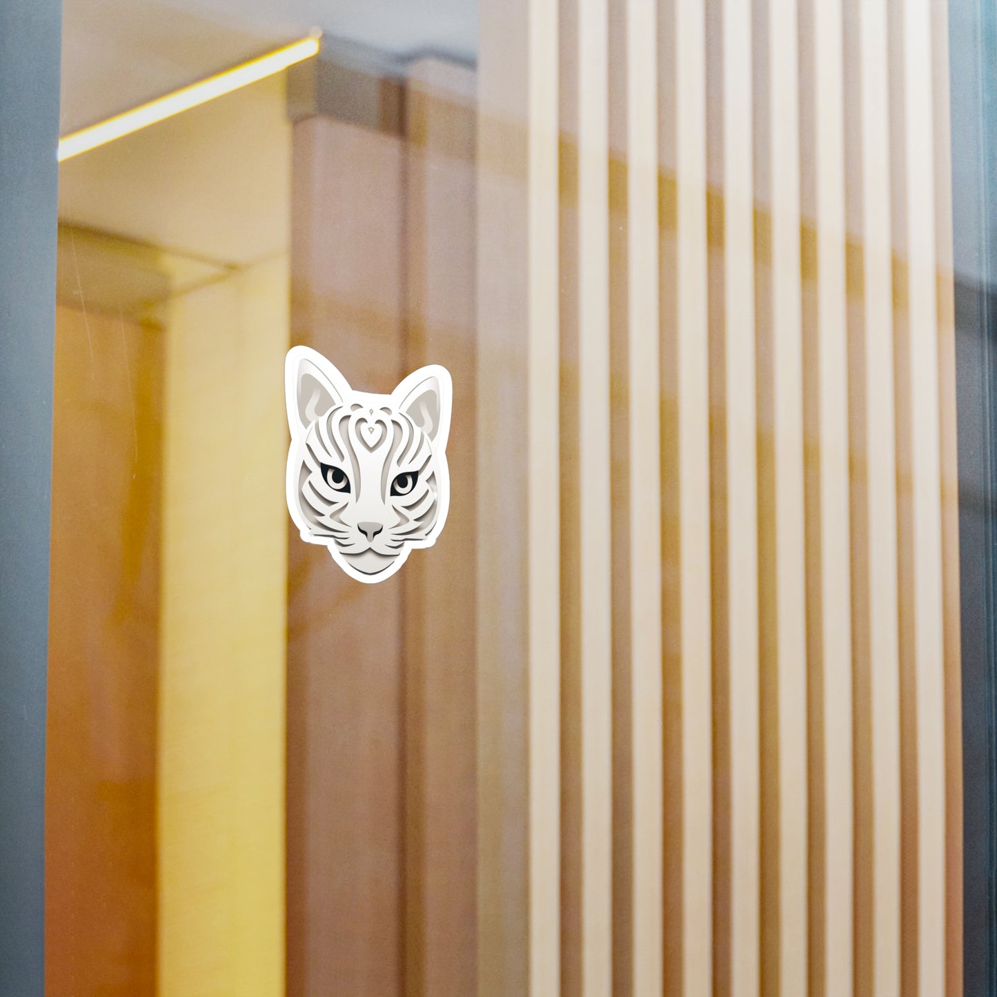 Purrfectly Adorable Cat Face Sticker