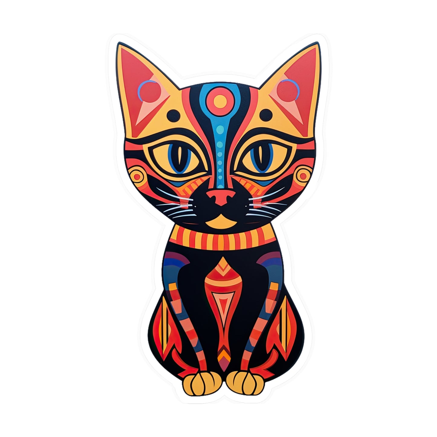 Egyptian Enchanting Cat Sticker