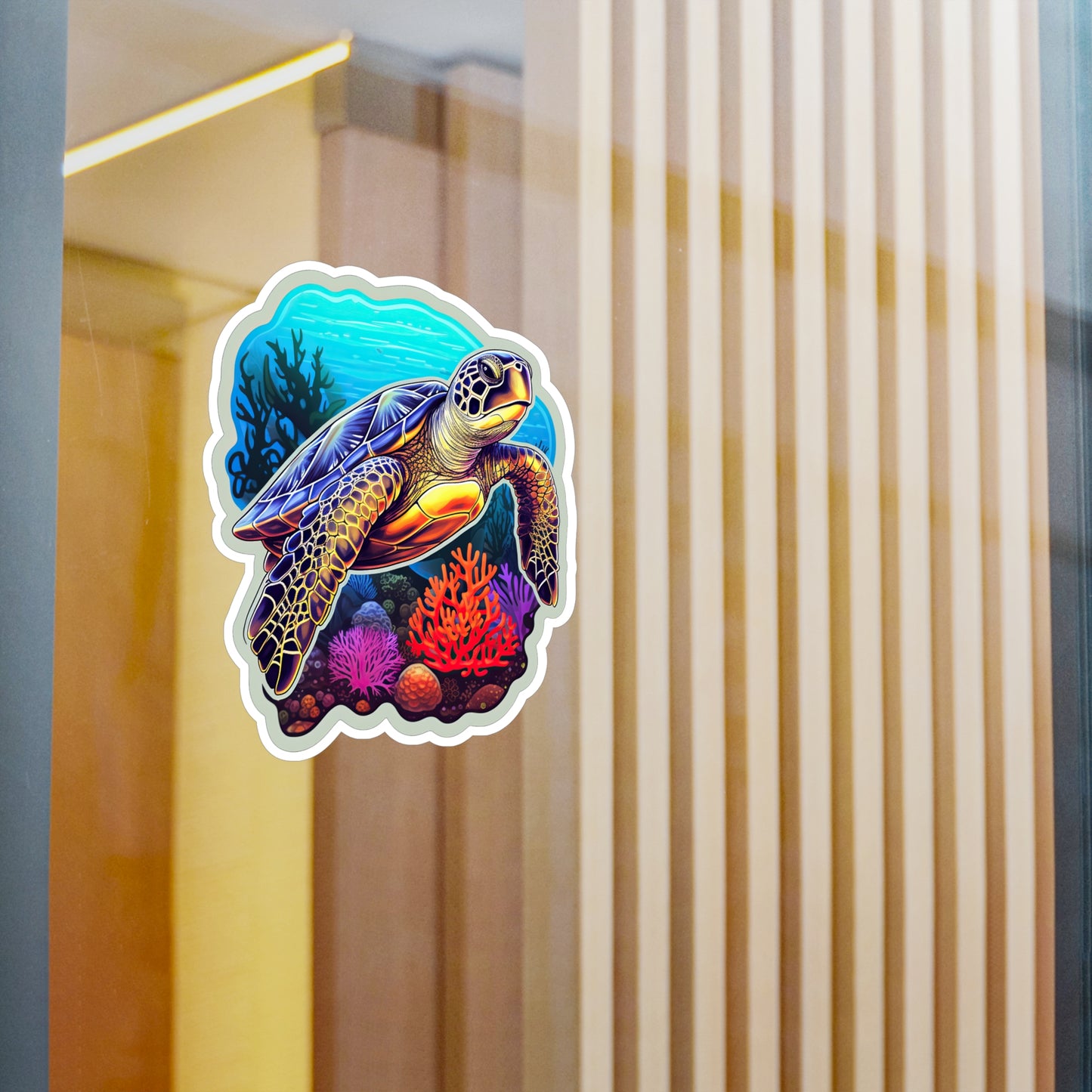 Reef Rhapsody: Hawksbill Turtle Sticker