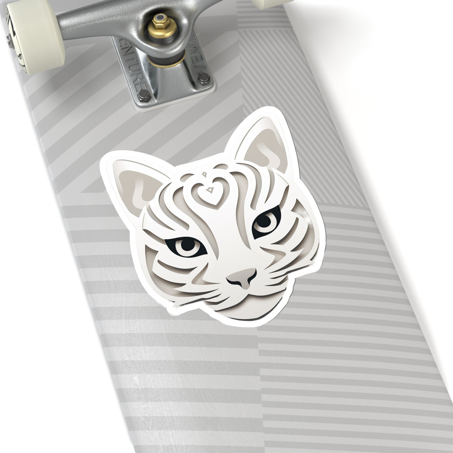 Purrfectly Adorable Cat Face Sticker