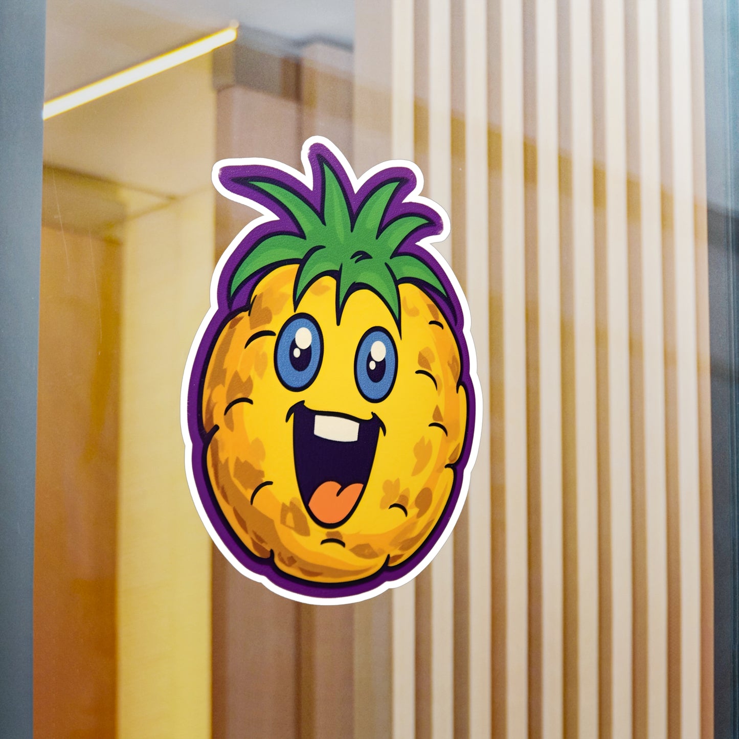 Pineapple Paradise: Vintage Pop Art Sticker