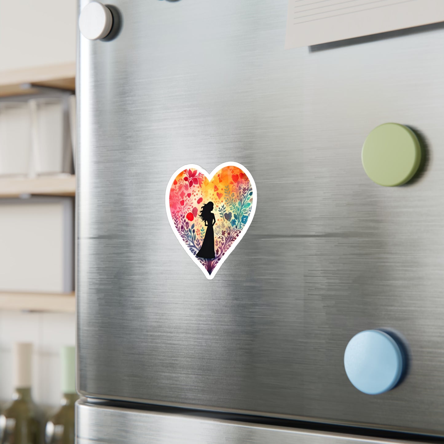 Watercolor Heart Sticker